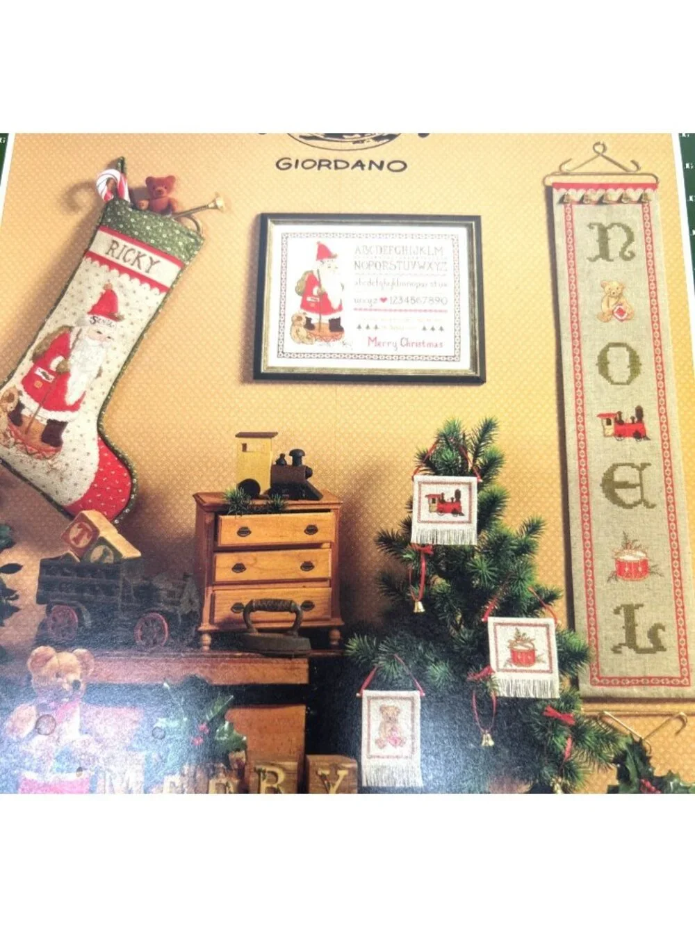 June Grigg Christmas Cross Stitch Leaflet Giordano From The Attic Pattern Bookle